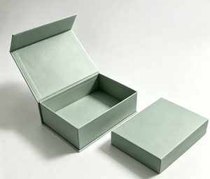 Caja de Cartón Rígido Verde Menta, Forma Rectangular, Envase de Regalo, Contenedor de Almacenamiento - Product Image 1
