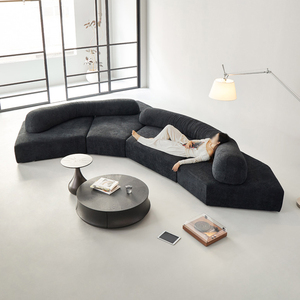 <b>Large</b> Villa Hotel Full Sponge Rock Sectional Set Vacuum Integrated Compression Irregular Module Combination Modern Style - Product Image 4