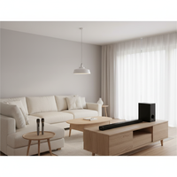 Barra de Sonido para TV Etistar de 2.1 Canales con Subwoofer de 1000W, Sistema de Cine en Casa HiFi con Bajos Profundos, Control Remoto Inalámbrico de Madera, OEM/ODM