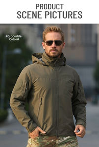 Veste coupe-vent zippée Bangladesh en peau de serpent, vêtements d'hiver pour hommes, Chamarra imperméable pour homme, veste softshell pour hommes, échantillon - Product Image 6