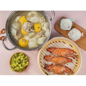 Juego de Cestas de Vapor de Madera Hechas a Mano con Olla de Acero Inoxidable 304 para Cocinar al Vapor Alimentos como Bollos Chinos y Dumplings de Arroz - Product Image 5