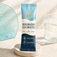 Poudre de réhydratation et de récupération électrolytes haute concentration, supplément de vitamines C, B1, B3, B5, B12, sachet de boisson au potassium