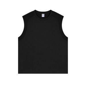 Camisetas sin mangas de Gimnasio Deportivo en blanco liso de algodón de peso pesado Logotipo impreso personalizado Camiseta sin mangas para <span class=keywords><strong>hombre</strong></span> - Product Image 4