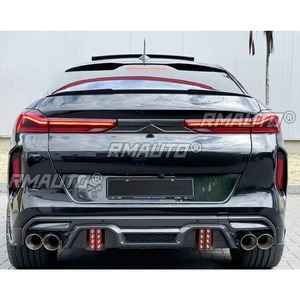 Protector de faldón lateral, alerón, divisor, difusor, extensión de faldón estilo LD, kit de carrocería para BMW X6M, accesorios para coche - Product Image 5