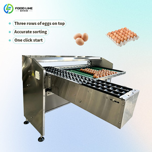 Macchina per il lavaggio, selezione e classificazione delle uova con imballaggio automatico, selezionatrice di uova di gallina per peso e dimensione, classificatore di dimensioni su <span class=keywords><strong>piccola</strong></span> scala. - Product Image 3