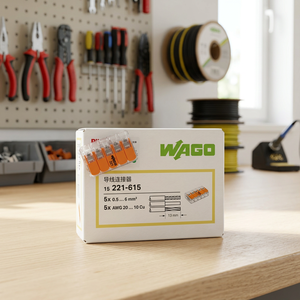 German Original Wagos 221-412/413/415 Male/Female Copper ABS Electrical Wiring <b>Connectors</b> Lever Nuts Conductor Wire - Product Image 3