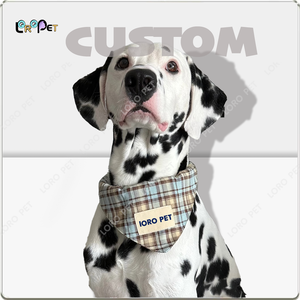 مناديل قطنية جديدة للحيوانات الأليفة لعيد الميلاد للكلاب والقطط، وشاح مثلث الشكل مع نمط مطبوع للصيف والشتاء والربيع - Product Image 2