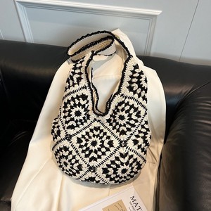 Wholesale Women's Single Shoulder Crochet <b>Bag</b> Fashionable Crochet Beach <b>Bag</b> Handmade Woven Crossbody Ethnic Style <b>Knitted</b> <b>Bag</b> - Product Image 3
