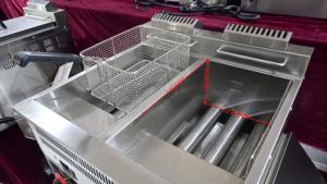 OUTE 16L 16L Arbeits platte Effiziente kommerzielle Gas fritte use Fritte use Gas mit 2 Tanks 2 Körbe für Fast Food Restaurant & Küche - Product Image 2