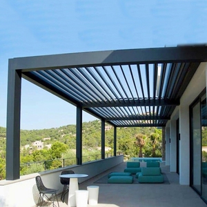 Pérgola de Aluminio Rectangular para Jardín, Terraza Eléctrica de 20 m², Pabellón Prefabricado de China, <span class=keywords><strong>Verano</strong></span> Japonés Europeo - Product Image 3