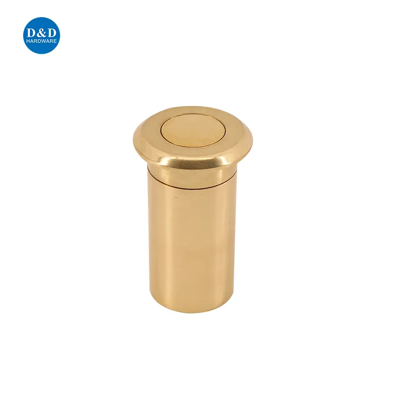 Gold Plated color Brass dust proof socket strike floor mounted for flush bolt