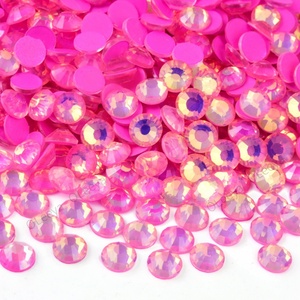 Oleeya Vente en gros Strass en verre à dos plat, nouveaux coloris opale lumineux, effet diamant, pour nail art et mariages - Product Image 5