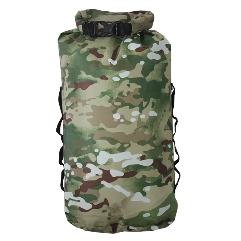 Sac sec imperméable durable de camouflage en gros pour la randonnée camping