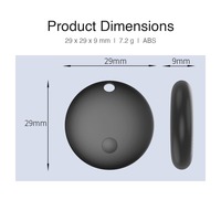 Traceur GPS pour animaux de compagnie (chiens et chats) – Double système Bluetooth, anti-perte, avec buzzer sonore, en plastique, batterie 12 mois, IP67, compatible Find My (iOS/Android)