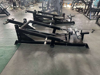 Machine à Squat et à Lunge à Charge de Plaques, Extension de Jambes Unilatérale Réglable, Multifonction pour le Bas du Corps, Usage Commercial en Salle de Sport