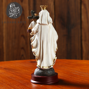 Estatua católica de Nuestra Señora del <span class=keywords><strong>Carmen</strong></span> de 5 pulgadas, escultura de resina decorativa, figura de Nuestra Señora del <span class=keywords><strong>Carmen</strong></span> EN LA Base, regalo religioso - Product Image 5