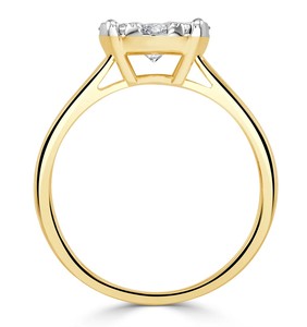 Anello <span class=keywords><strong>Solitario</strong></span> Personalizzato con <span class=keywords><strong>Diamante</strong></span> CVD da <span class=keywords><strong>1</strong></span> <span class=keywords><strong>Carato</strong></span>, Gioiello in Oro 9K 10K con <span class=keywords><strong>Diamante</strong></span> di Laboratorio - Product Image 2