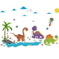 Home Decor Dinosaurus Muurstickers Voor Kinderen Slaapkamer Decoprations