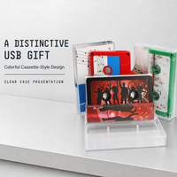 Flashdisk Custom Printing Hadiah 2.0 3.0 4GB 8GB 16GB Memory Stick Pendrive Thumb Drive 32GB 64GB Bentuk Kaset Tape USB Flash Drive