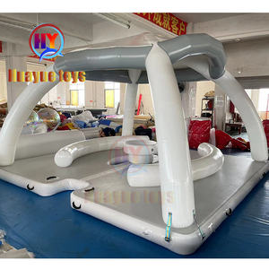 Drop Stitch <span class=keywords><strong>quai</strong></span> flottant avec tente eau natation mer plate-forme de <span class=keywords><strong>quai</strong></span> gonflable pour lac installation d'amusement aquatique gonflable - Product Image 5