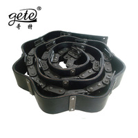 Chaîne à rouleaux en caoutchouc allié pour levage de céréales, pas standard de 41,4 mm, largeur de 20 mm, résistance à la traction de 47 kN, rouleau de 5 mm