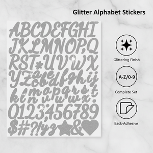 1-inch Self-Adhesive Waterproof Vinyl Sticker Glittering Silver Onions Design UV Coated Custom Made Rectangular <b>Gift</b> Craft Decor - Product Image 4