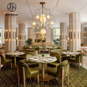 Juego <span class=keywords><strong>de</strong></span> <span class=keywords><strong>Mesa</strong></span> y Sillas <span class=keywords><strong>de</strong></span> Lujo <span class=keywords><strong>de</strong></span> Alta Gama, Personalizado, Redondo, <span class=keywords><strong>de</strong></span> Mármol Curvado, con Terciopelo, <span class=keywords><strong>para</strong></span> Hotel, Cafetería, Restaurante, Muebles <span class=keywords><strong>de</strong></span> Asientos <span class=keywords><strong>de</strong></span> Sofá - Product Image 3