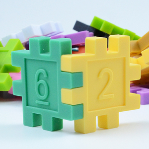 Wholesale Educational Children DIY Family Game Develop Building Blocks <strong>Silicone</strong> Colorful Stacking Toy - Product Image 6