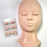 Private Label Schaufenster puppen kopf für Wimpern verlängerung Trainings gesicht Abnehmbare Augenlider Wimpern gummi verlängerung werkzeug