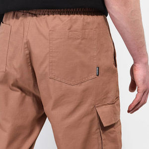 Pantalon cargo décontracté pour homme, style streetwear, coupe droite, motif, multi-poches, couleurs unies, logo brodé personnalisé, pantalon cargo pour homme - Product Image 5