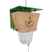 Les pièges à abeilles conviennent à une utilisation en extérieur. Ils présentent une grande ruche extérieure transparente et une porte à ressort. Dimensions (Ensemble de 2 pièces)