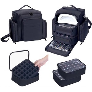 BSCI Customized Large Capacity Makeup Storage <b>Organizer</b> <b>Nail</b> <b>Organizers</b> and Storage <b>Nail</b> <b>Polish</b> <b>Organizer</b> Case - Product Image 2