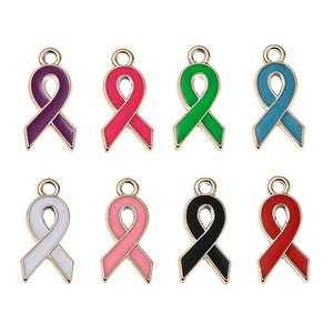 Llavero de Moda con Lazo Rosa, Amuleto de Concientización sobre el Cáncer de Mama, Accesorio para Bolsos de Mujer y Niña - Product Image 3