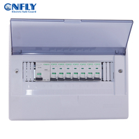 Boîtier de distribution électrique CNFLY DB pour éclairage 9W 12W 16W 24W 125A avec disjoncteur différentiel MCB, personnalisable