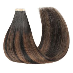 Extensions de cheveux naturels Remy à bandes adhésives en PU, invisibles et sans couture, avec trame en PU injecté, extensions de cheveux naturels bruts, trame adhésive effet peau - Product Image 3