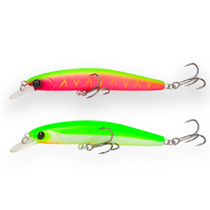 Leurre de pêche TSURINOYA DW70 100mm/9.5g, Minnow suspendu, Leurre pour brochet et perche, Appât artificiel dur, Hameçons triples - Product Image 3