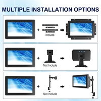 Écran tactile capacitif industriel Bosunre IP65 de 7 pouces à cadre ouvert, 10 points de contact, moniteur LCD PCAP 1024x600, boîtier métallique, contrôle HMI