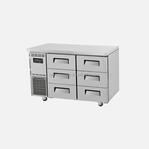 Réfrigérateur commercial pratique à 6 portes sous comptoir, refroidissement par air, tiroirs réfrigérés, dégivrage automatique, contrôle numérique pour comptoir - Product Image 2