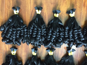 Extensions de cheveux Remy vierges vietnamiens 100 % naturels, sans nœuds, double épaisseur, cuticules alignées, trame machine, prêtes à la permanente, 100 g/paquet, vente en gros - Product Image 2
