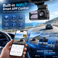 Cámara para Coche de Alta Configuración con Doble Lente 4K+2K, Sensor G, Visión Nocturna, Grabación en Bucle, Control por Aplicación, Pantalla IPS y 1 Año de Garantía