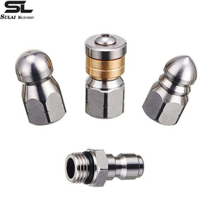 Ensemble de 6 buses en acier inoxydable Sulai Machinery pour nettoyeur haute pression, nettoyage de canalisations, usage intensif - Product Image 1