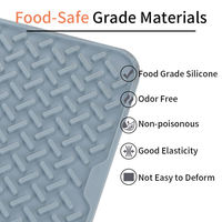 Tapis égouttoir multi-usages en silicone antidérapant et écologique, couleur personnalisable, pour cuisine et évier vintage