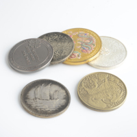 Pièce de Monnaie Personnalisée avec Logo Gravé, Artisanat Métallique Électroplaqué, Pièce Ronde Personnalisée, Conception sur Mesure, Cadeau Embossé