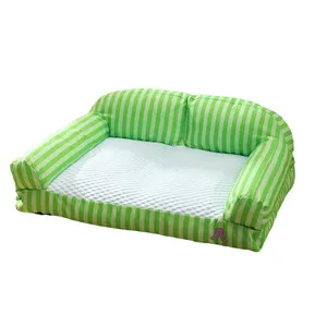 애완 동물 소파 침대 아이스 실크 개 소파 프로텍터 냉각 부드러운 기능성 고양이 매트 여름용 심플한 디자인 개 침대 개 침대 대형