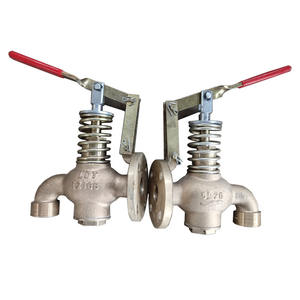 VÁLVULAS DE DRENAJE DE CIERRE AUTOMÁTICO DE TANQUE DE ACEITE DE COMBUSTIBLE DE BRONCE 5K/10K F7398 <span class=keywords><strong>U</strong></span> Type /F TYPE MARINVE VALES para SHIP/ VESSEL - Product Image 1