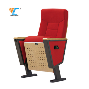 Fournisseur chinois Chaises de salle de conférence de cinéma de luxe populaires Chaises d'église <span class=keywords><strong>en</strong></span> tissu avec table à écrire - Product Image 6