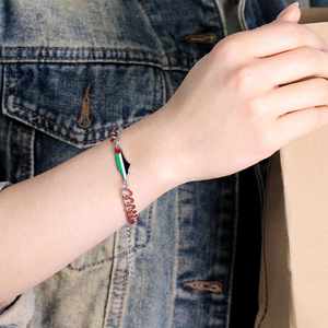 High Quality Titanium Steel Bracelet Palestinian Flag Bracelet Free Palestine <b>Map</b> Jewelry Promotional Business Party Gift - Product Image 3