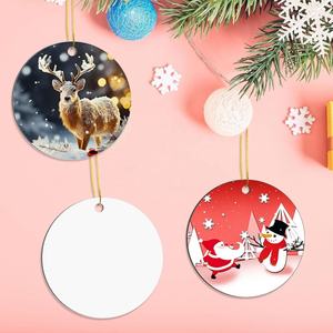 Vierges d'ornement de décor d'arbre de Noël de 2.75 pouces en aluminium imprimé par sublimation - Product Image 5