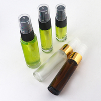 Bouteilles en verre minimalistes 5ml 10ml 15ml, petites bouteilles de test, flacon pulvérisateur ambré pour soins personnels