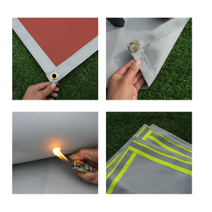 Tapete de Silicona Reutilizable de Doble Cara para Fogatas, Certificado CE, Grosor de 0.5mm/0.8mm, para Usar en Fogatas, Parrillas, Protección de Terrazas, Fácil de Usar - Product Image 1